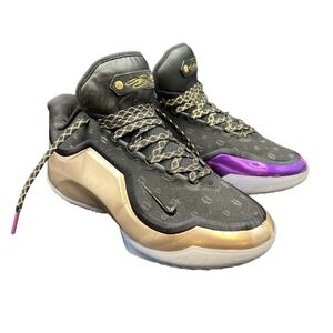 Nike LeBron 21 Chosen 1 Mens Size 9 Black Gold Purple Mismatched IF0694-001